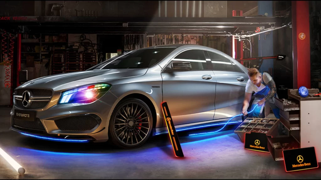 CarLEDLogo custom car door lights