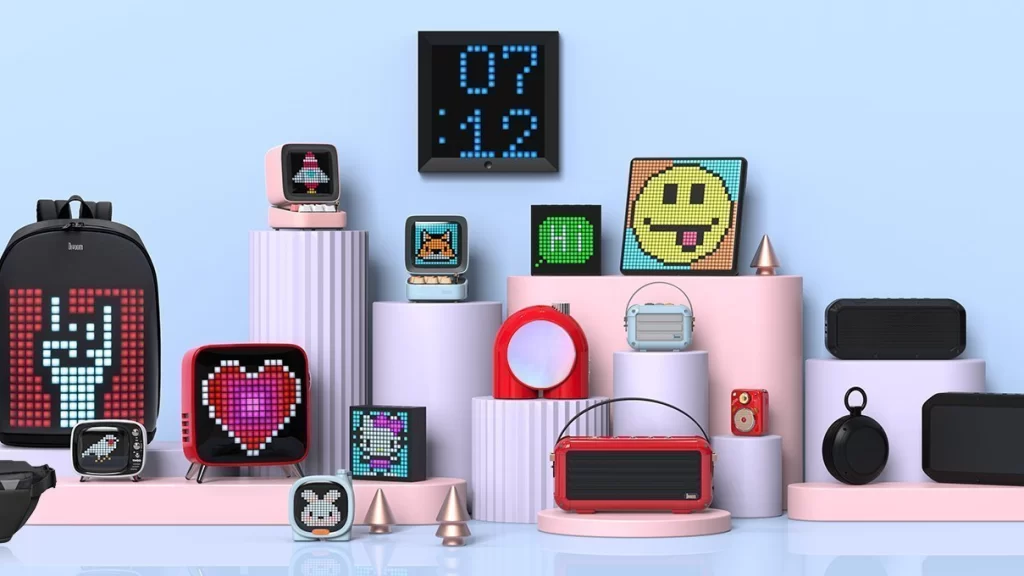 Divoom pixel art speakers and display ed