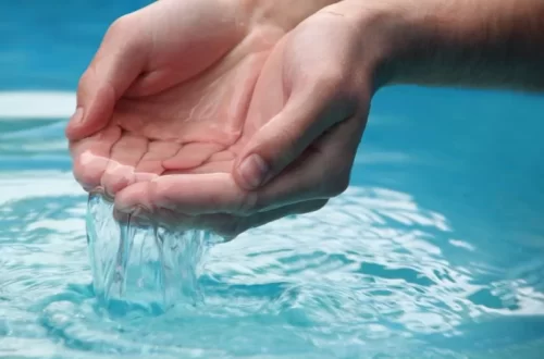 WaterH smart water bottle on a desk